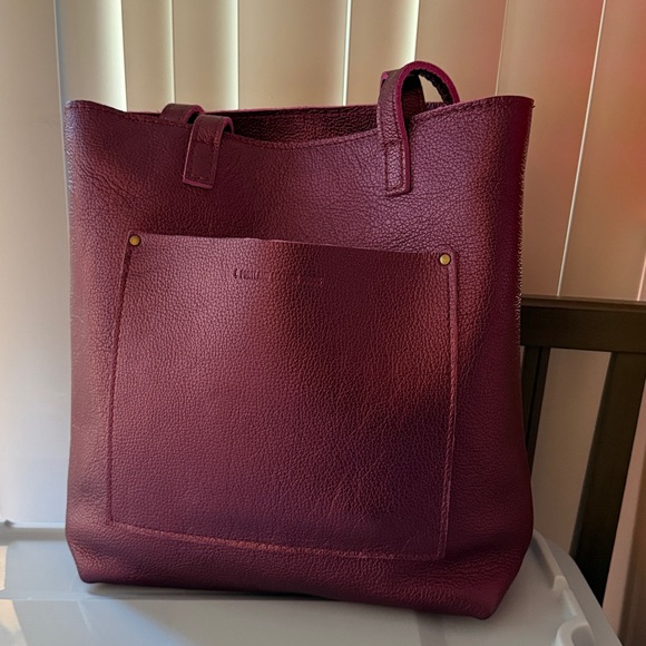 Portland Leather Goods - Full Size Cross Body zipper - ultraviolet - Picture 9 of 10